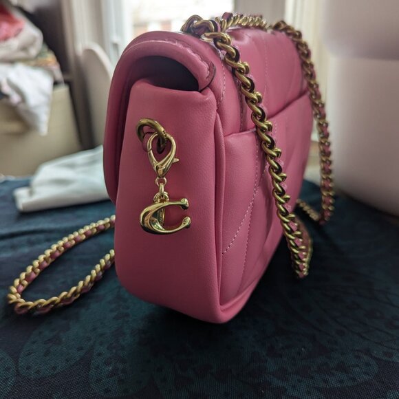 COACH Pillow Madison Shoulder Bag With Quilting in Petunia - Picture 3 of 16